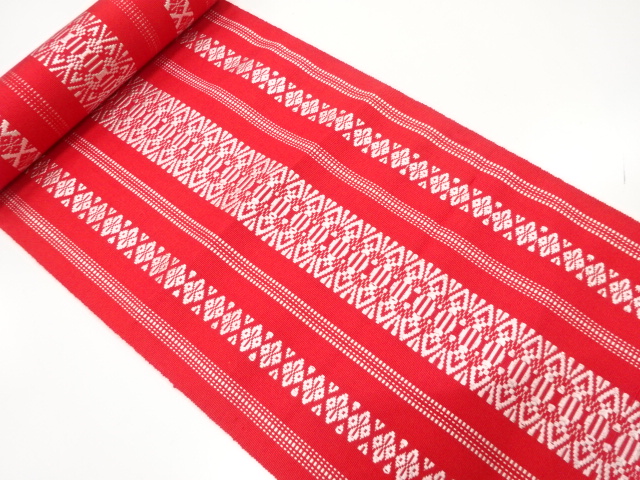 JAPANESE KIMONO / ANTIQUE BOLT FOR HASSUN OBI / HAKATA